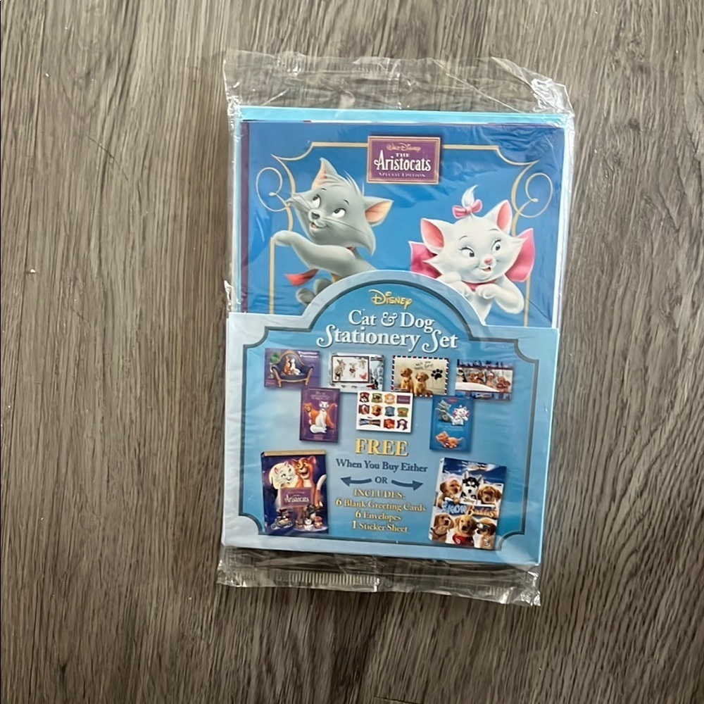 Disney Aristocats Cat & Dog Stationery Set